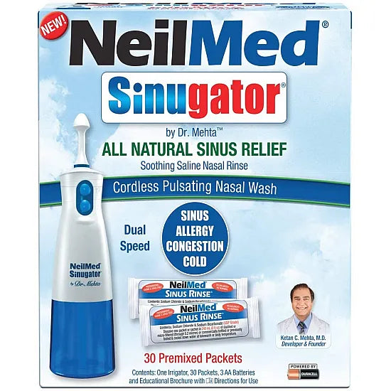 NeilMed Sinugator Cordless Pulsating Nasal Wash