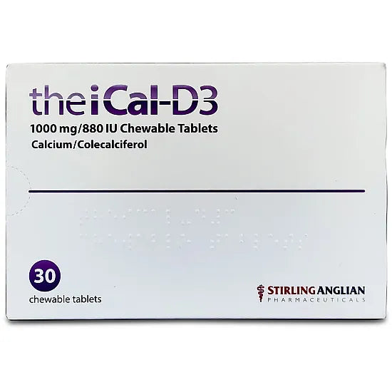 theiCal-D3 1000mg/880IU - 30 Chewable Tablets