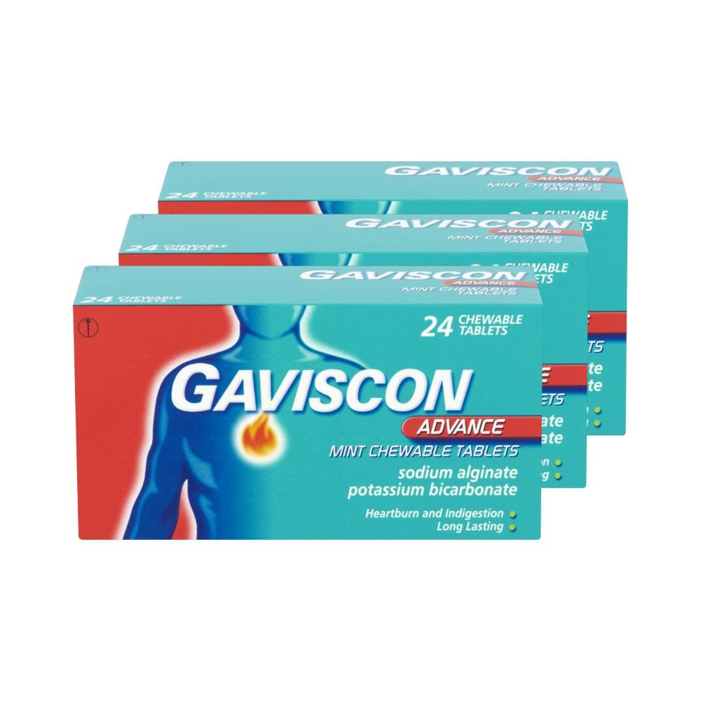 Gaviscon Advance Mint Chewable- 24 Tablets