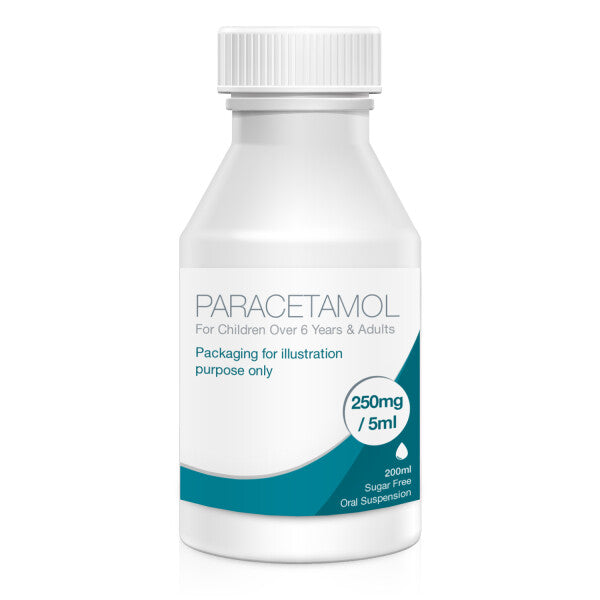 Paracetamol 250mg/5ml Oral Suspension Sugar Free - 200ml