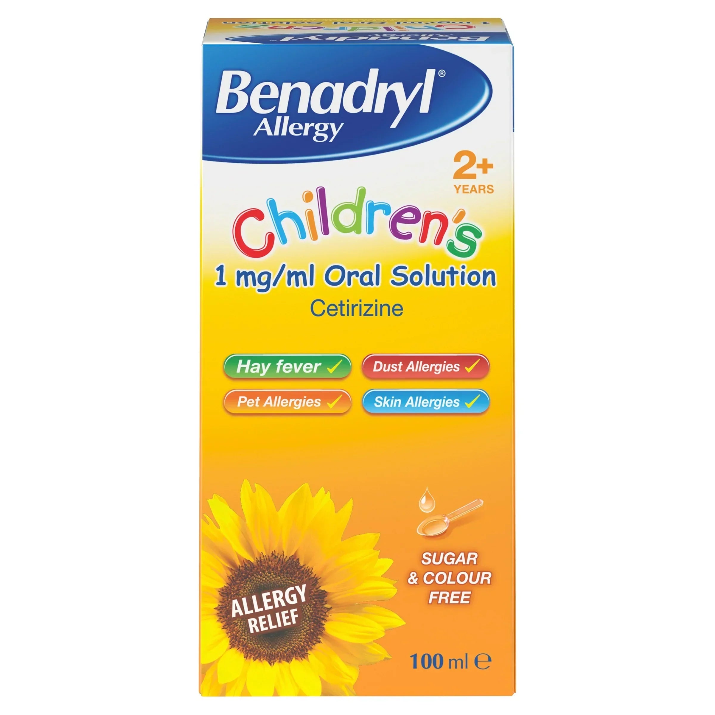 Benadryl Allergy Children's 1mg/ml Oral Solution - 100ml