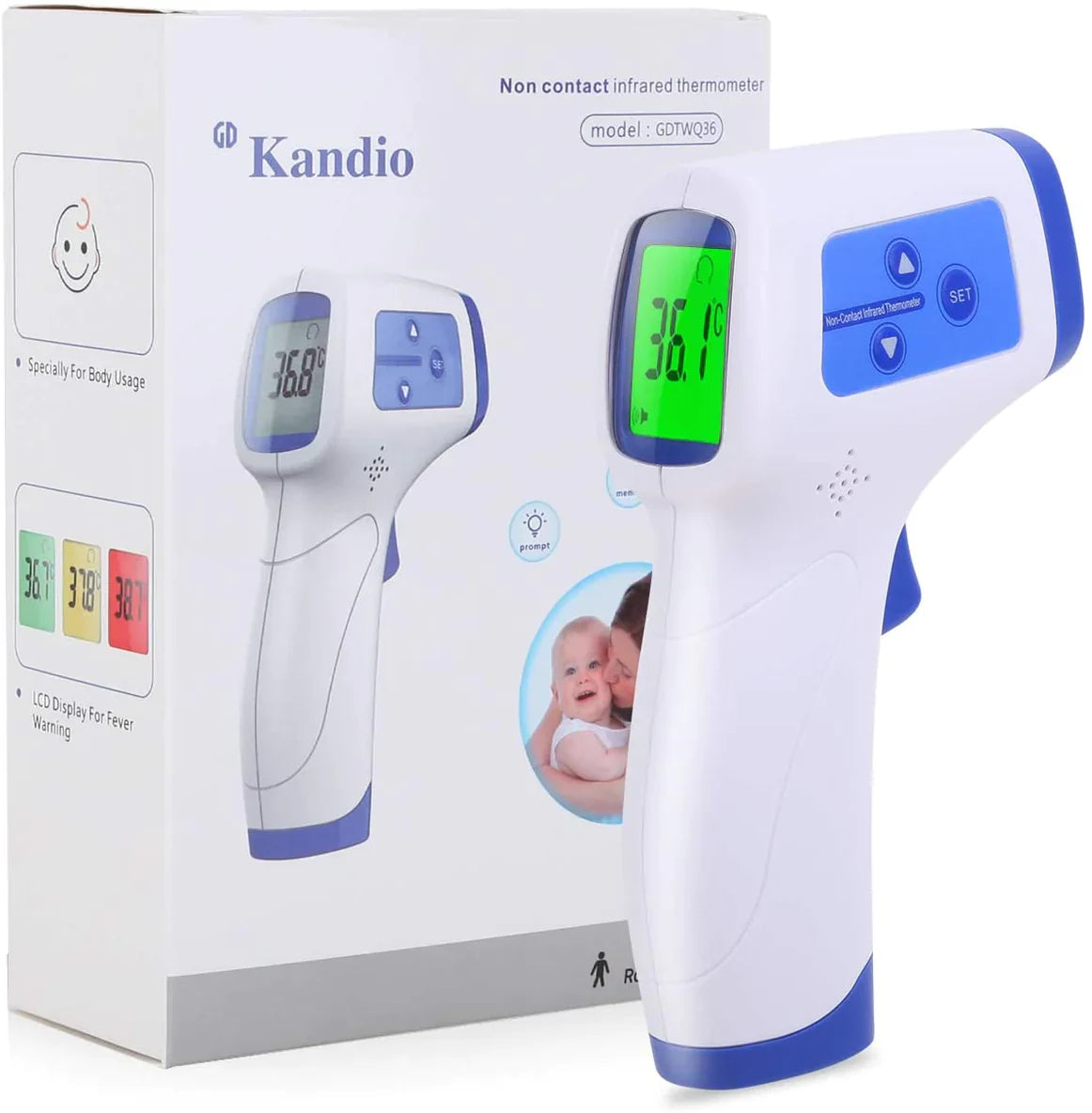 Casey Kandio Forehead Non-Contact Infrared Thermometer