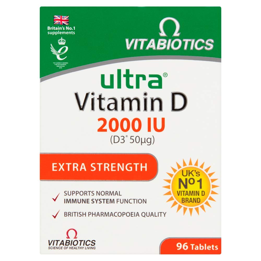 Vitabiotics Ultra Vitamin D 2000 IU Extra Strength - 96 Tablets