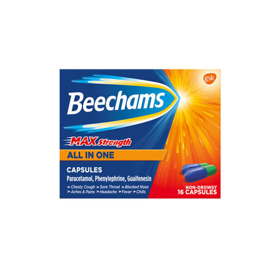 Beechams Max Strength All In One - 16 Capsules