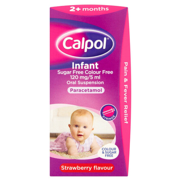 Calpol Infant Suspension - Sugar & Colour Free - 100ml