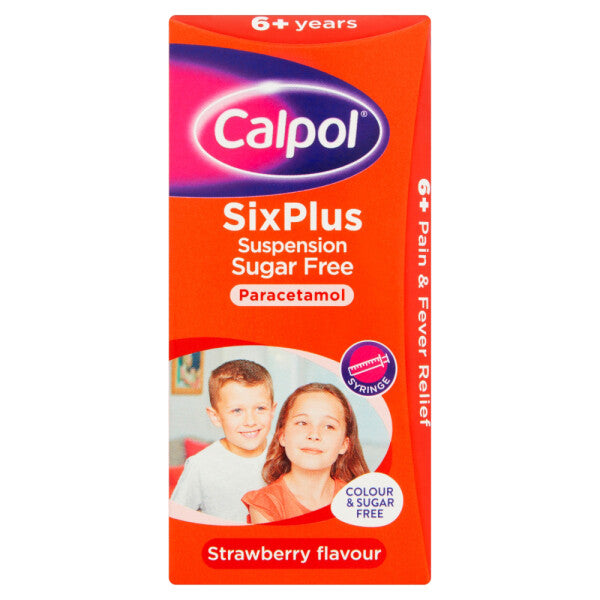 Calpol Six Plus Suspension Sugar Free - 80ml