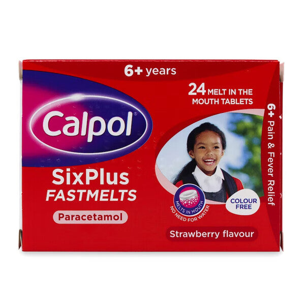 Calpol SixPlus Fastmelts Paracetamol - 24 pack