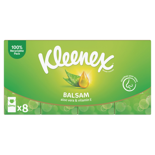 Kleenex Balsam Pocket Tissues -  8 Pack x 9s