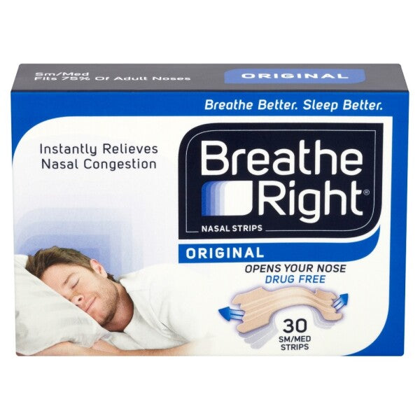 Breathe Right Nasal Strips Original Small/Medium - 30 Strips