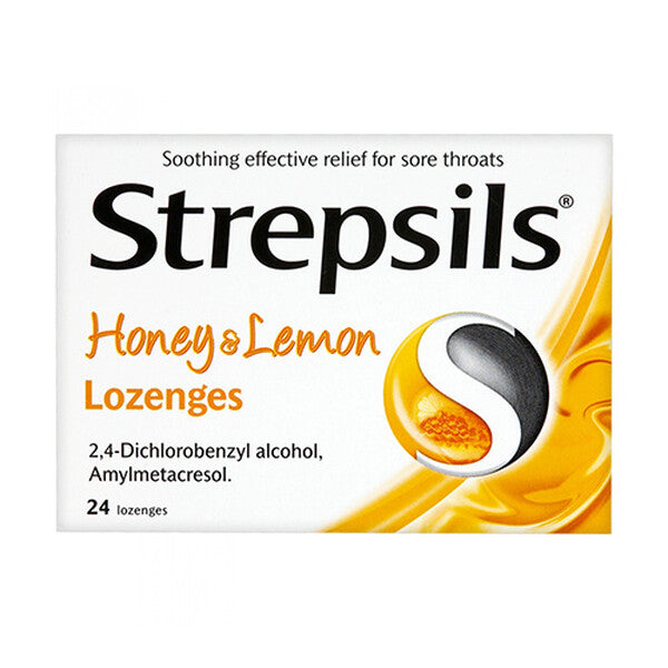 Strepsils Honey & Lemon Lozenges -24 Pack