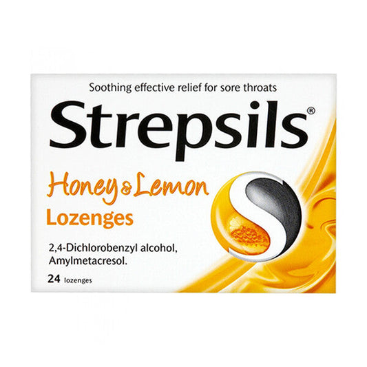 Strepsils Honey & Lemon Lozenges -24 Pack