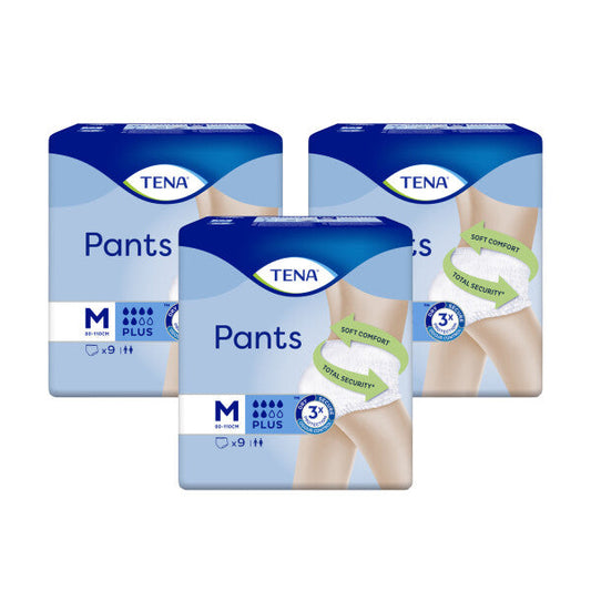 TENA Incontinence Pants Plus Medium Size - 9 Pants