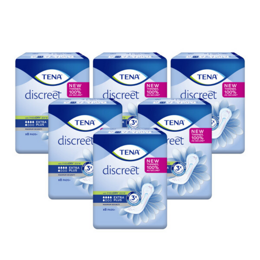 TENA Lady Discreet Extra Plus incontinence Pads - 8 Pack