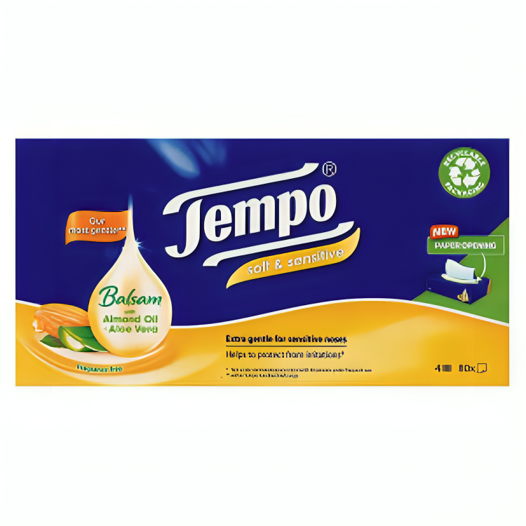 Tempo Balsam Soft & Sensitive Tissues Almond Oil & Aloe Vera