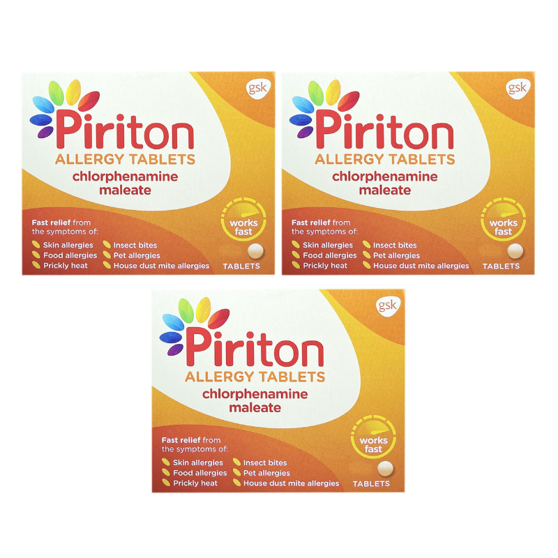 Piriton Allergy Tablets Triple Pack