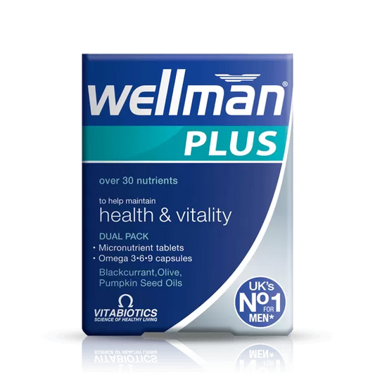 Vitabiotics Wellman plus Health & Vitality – 56 Tablets/Capsules