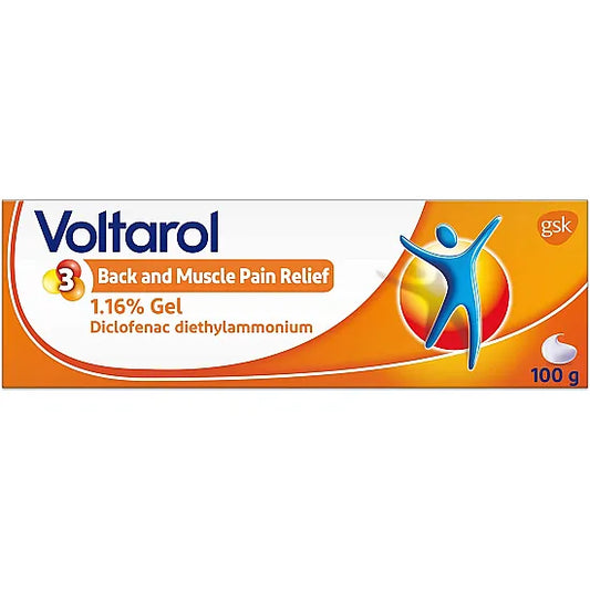 Voltarol Back and Muscle Pain Relief 1.16% Gel - 100g