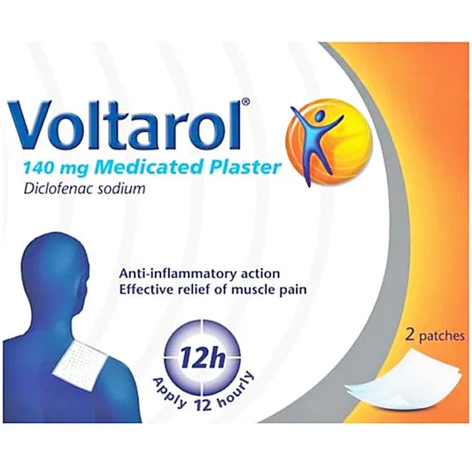 Voltarol 140mg Medicated Plaster - 2 x 140mg