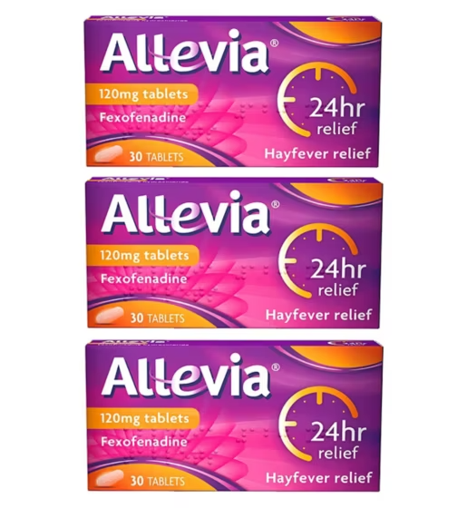 Allevia 120mg 30 Tablets x Pack of 3