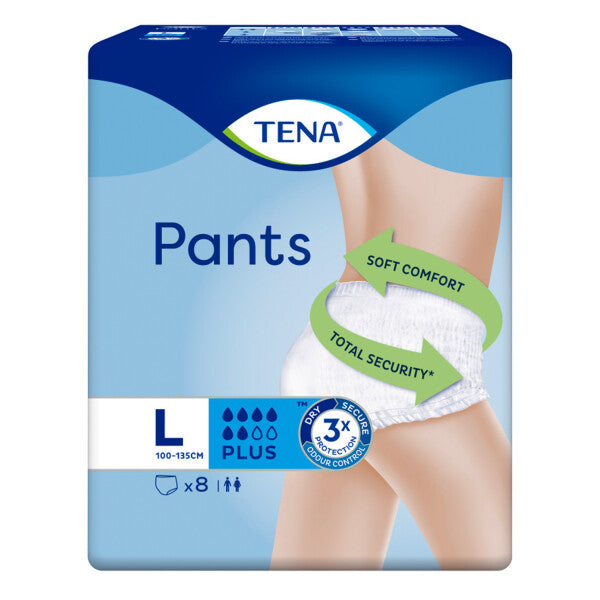 TENA Incontinence Pants Plus Large Size - 8 Pants