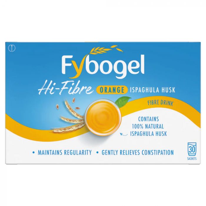 Fybogel Hi-Fibre Orange Ispaghula Husk Fibre Drink- 30 Sachets