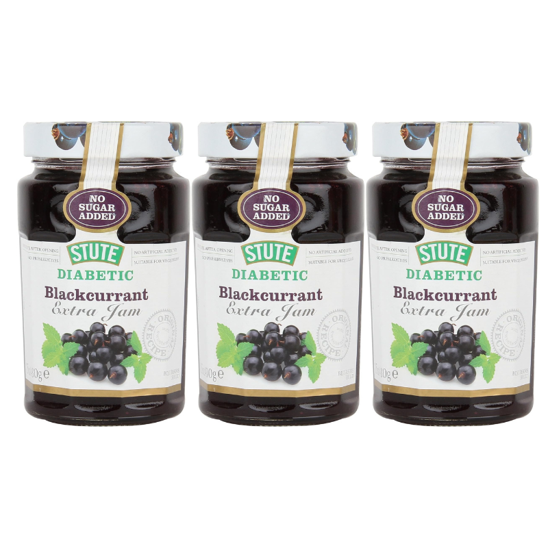 Stute Diabetic Jam Blackcurrant 430g